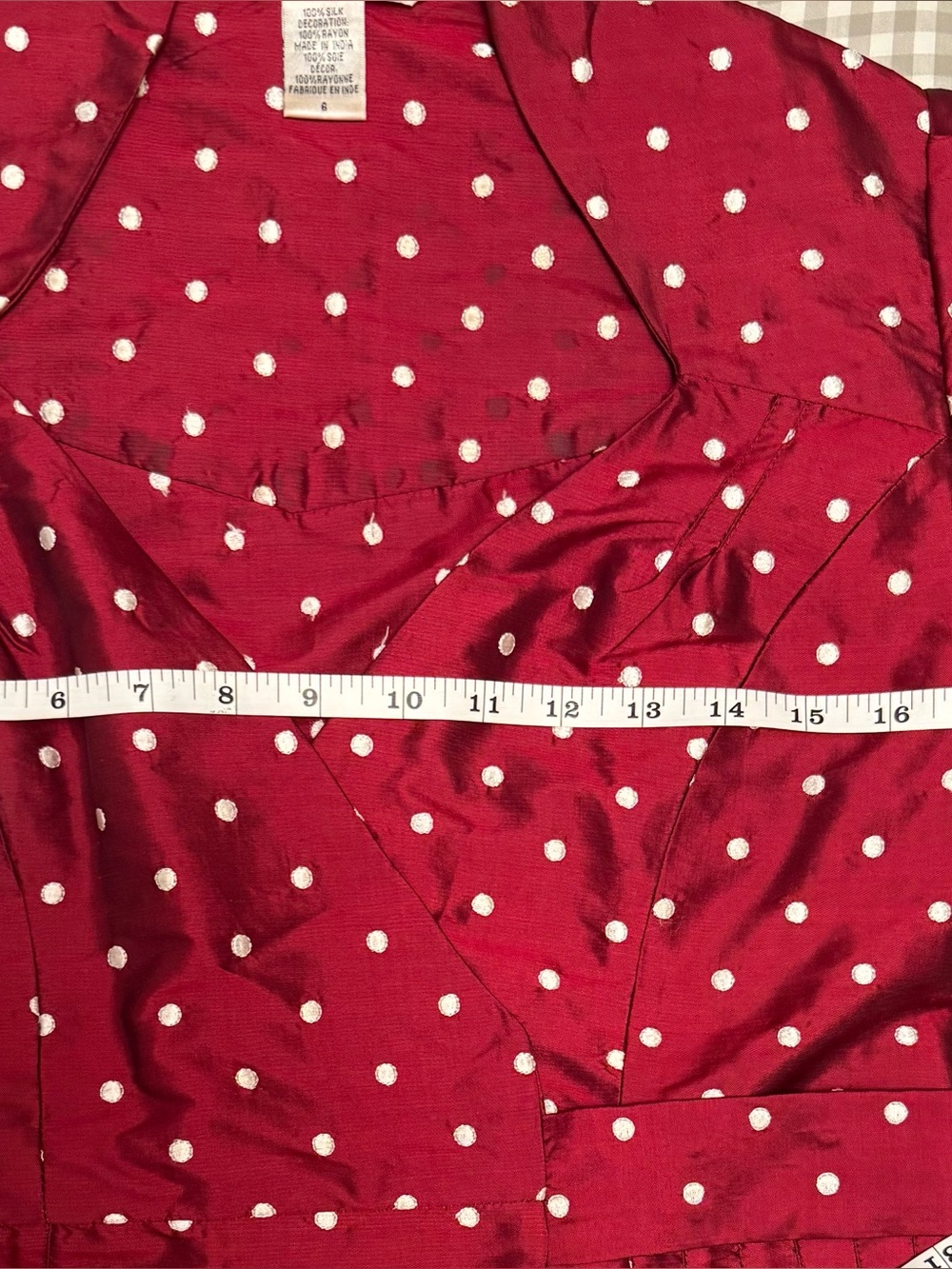 Diane Von Furstenberg Red Polka Dot Wrap Midi Dress - Picture 5 of 7
